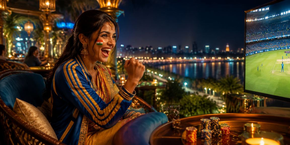 Ahmedabad riverfront cricket betting scene evening