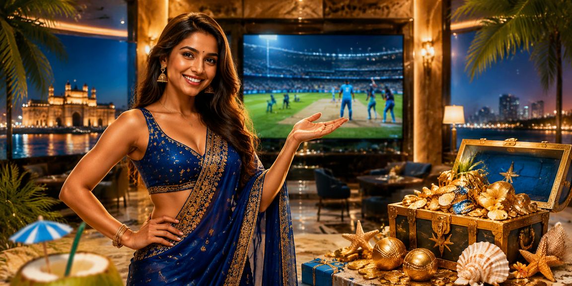 Cricket fan watching match and placing bets on mobile device